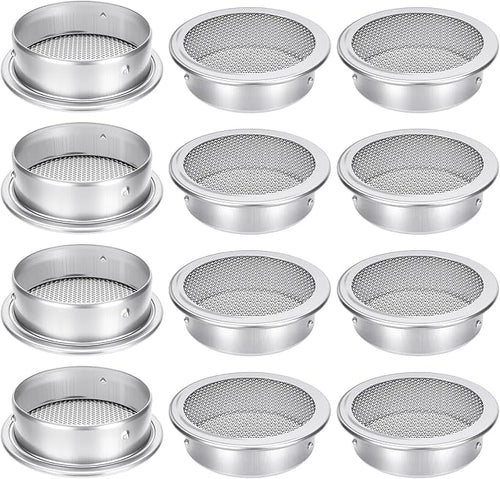 2-Inch Round Open Screen Vent, Mill Finish, 12 Pack by Unknown