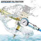 TAILONZ PNEUMATIC 1/4 Inch NPT Air Filter Pressure Regulator Combo Piggyback - Image 8