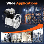 Air Compressor Pump Head, 2HP Air Compressor Pump-Head, 1500W Portable - Image 6