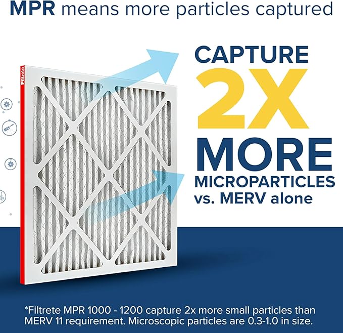 Filtrete 12x24x1 AC Furnace Air Filter, MERV 11, MPR 1000, Micro Allergen - Image 4