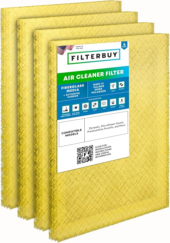 Filterbuy 18x20 Air Cleaner Filter Replacement Pads by Filterbuy
