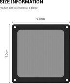 Dust Filter PC 90mm for Computer Cooler/PSU/Routers Nylon 80 Mesh, Magnetic - Image 3