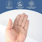 uxcell 5 Mesh 39" x 12" Woven Wire Mesh, 304 Stainless Steel Air Vent Filter - Image 5