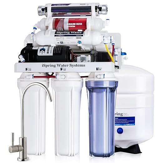 iSpring RCC1UP-AK, 100 GPD 7-Stage Reverse Osmosis Under Sink Water Filtration - Image 4