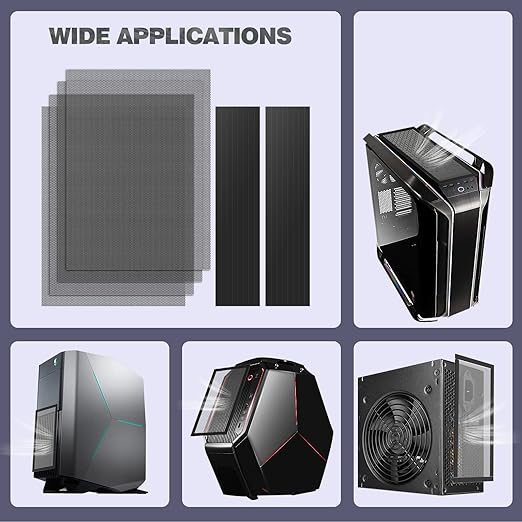 MoKo 400x300mm DIY PC Case Dust Mesh Filter, PVC Dustproof Magnetic Dust Filter - Image 7