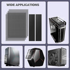 MoKo 400x300mm DIY PC Case Dust Mesh Filter, PVC Dustproof Magnetic Dust Filter - Image 7