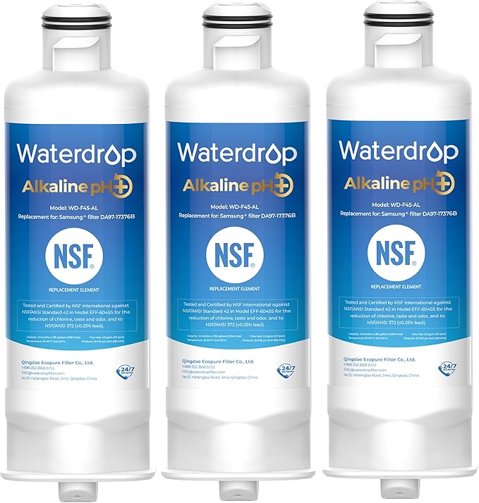 Waterdrop Alkaline DA97-17376B Water Filter, Enhances pH, Replacement by Waterdrop