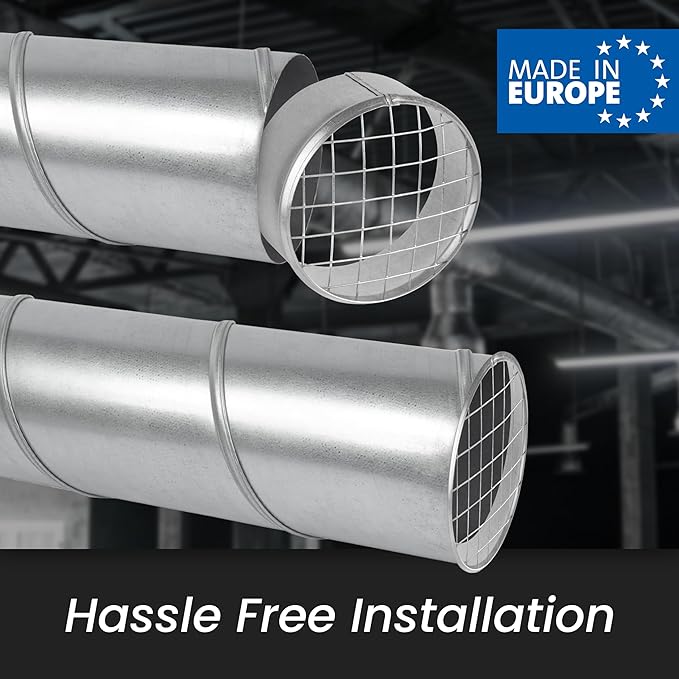 Repa Market Ø5 Inch Duct Cover – Galvanized Steel Round Duct Cap - Image 3