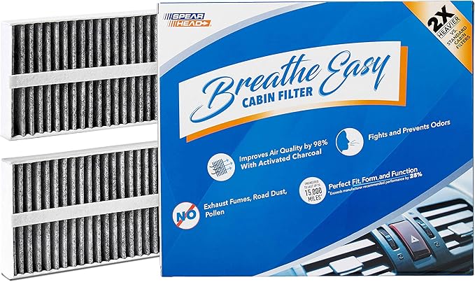 Spearhead Odor Defense Breathe Easy Cabin Filter | Fits 2004-10 QX56, 2005-15 by SPEARHEAD