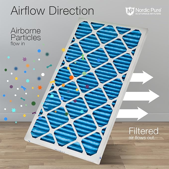 Nordic Pure 14x30x1 Pleated Air Filters MERV 7 Plus Carbon 3 Pack - Image 8