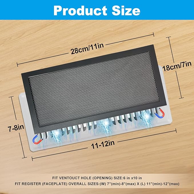 4-Pack 7"x11" Powerful Magnetic Vent Covers - Image 2
