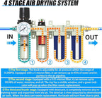 4 Stage Heavy Duty Industrial Grade 3/4" NPT Air Drying System - Image 3