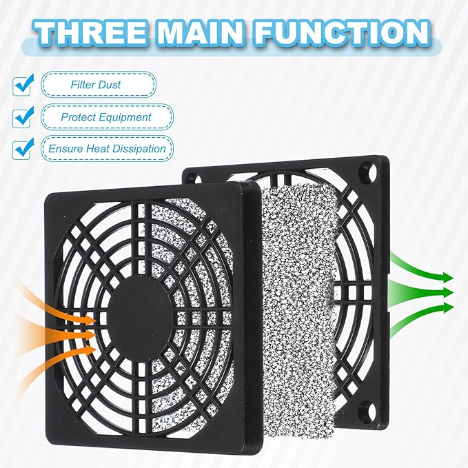 PATIKIL 80mm Fan Filter Grill - Image 3
