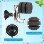 Riakrum 2 Pieces Mini Aquarium Single Sponge Filter Submersible Foam Filter - Image 3