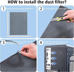 400x300mm DIY PC Case Dust Mesh Filter, PVC Dustproof Mesh Filter Cover - Image 4