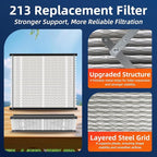 3 Pack 213 Replacement Air Filter, MERV 13, Actual Size: 20.47"x25.6"x3.94" - Image 3