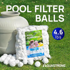 AQUASTRONG Pool Filter Balls for Sand Filters, 4.6 lbs Reusable Pool Sand - Image 2
