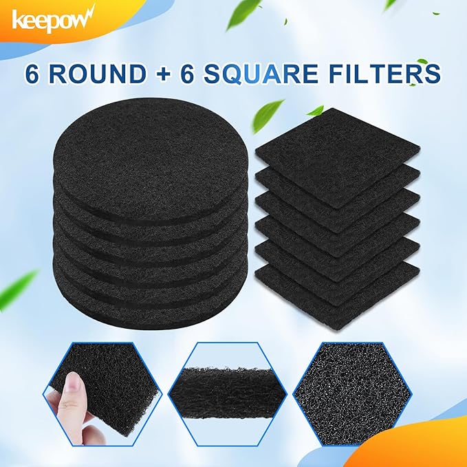 KEEPOW 12 Pack Compost Bin Filter - Image 5