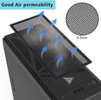 360x120mm PC Case Dust Mesh Filter, Magnetic Frame Computer Fan Dust Mesh PC - Image 4
