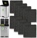 8 Pack Activated Carbon Filters Fits EKO Trash Can by Aolleteau
