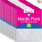 Nordic Pure 12x20x1 Tru Mini Pleat MERV 13 AC Furnace Air Filters – 2.5X More by NordicPure