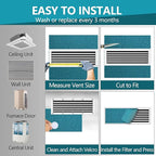 Reusable Air Filters 20x30-Cut to Size Furnace Filter, MERV 6 High Air Flow Air - Image 6