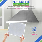 Bagean Stove Hood Vent Filter 9.87" x 11.62" 97007894 Compatible - Image 5