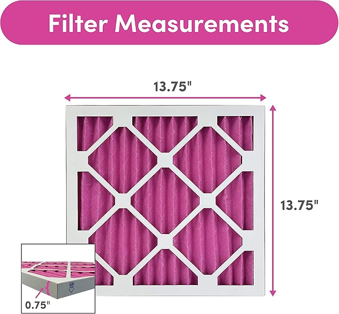 Colorfil 14x14x1 Air Filter | Made in the USA | Color Changing | Remove Cat and - Image 3