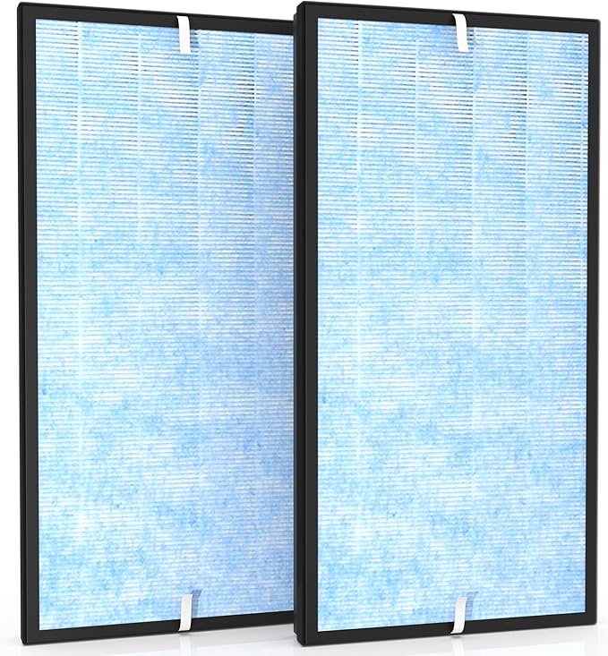2 Pcs Air Purifier Filter Set, Fit by Vegebe