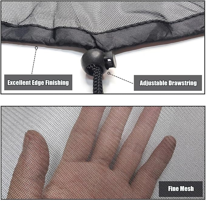 4 Pcs Rain Barrel Mesh Cover, 23.6 inch Water Collection Bucket Net - Image 5