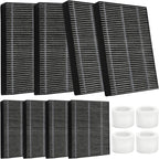 DerBlue 8pcs Wick Replacement Filter and 4pcs Top Fill Humidifier Replacement by HOME