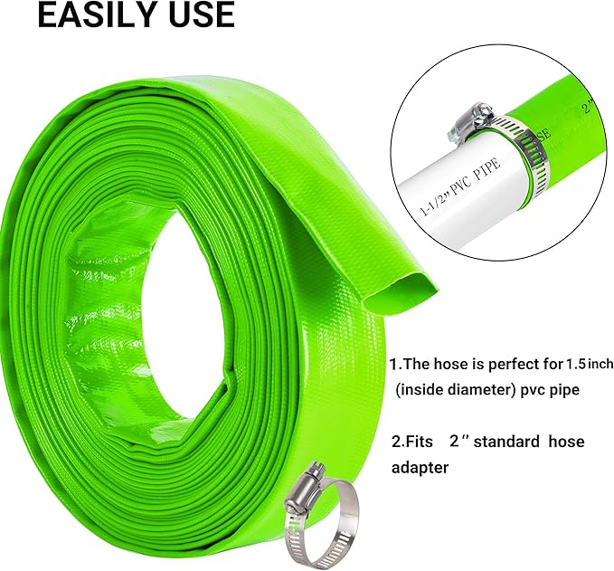 2 inch x 50 FT Pool Backwash Hose, - Image 5