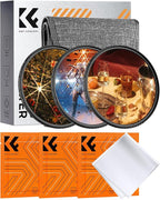 K&F CONCEPT 58mm Star Filters Kit 4 Points 6 Points 8 Points Cross Screen by KFCONCEPT