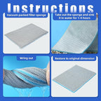 AQUANEAT Aquarium Filter Sponge 8-Layer Filter Media Pad, Cut-to-Size Foam Floss - Image 7