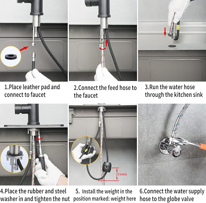 Single Handle Kitchen Faucet - Image 6