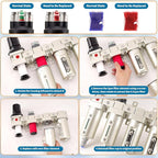 1/2" NPT Industrial Grade 4 Stage Air Compressor Drying System, 0-240 PSI - Image 6