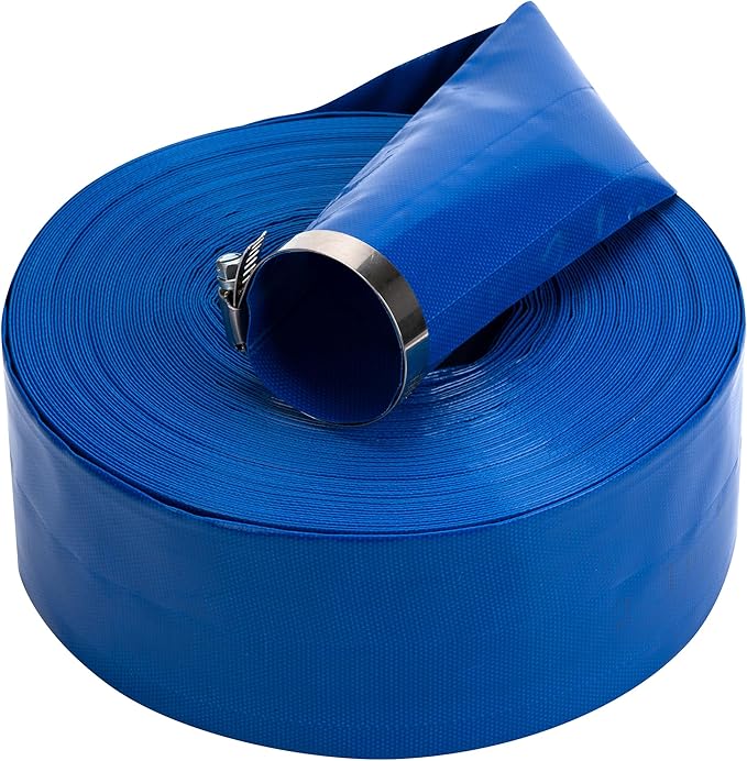 2-1/2 in x 100 ft Pool Backwash Hose Heavy Duty Drain Discharge Double PVC Lay by ZY-hosetube