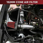 6" 152mm Cold Air Intake Filter Clamp-On Replacement High Flow Inlet Air Filter - Image 6