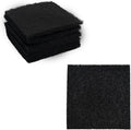 6PCS 5” Square Compost Bin Charcoal Filters, 0.4” Thick Activated Carbon Filters by AUXBC