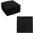 6PCS 5” Square Compost Bin Charcoal Filters, 0.4” Thick Activated Carbon Filters by AUXBC