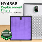 2 Pack Purple HY4866 Air Purifier Replacement Filters – Compatible - Image 3