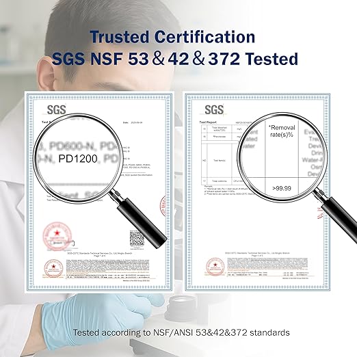 Frizzlife 1200GPD Reverse Osmosis Water Filter, NSF/ANSI 42&58&372 Standards - Image 3