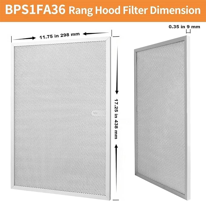 BPS1FA36 Aluminum Range Hood Vent Filter - Image 3