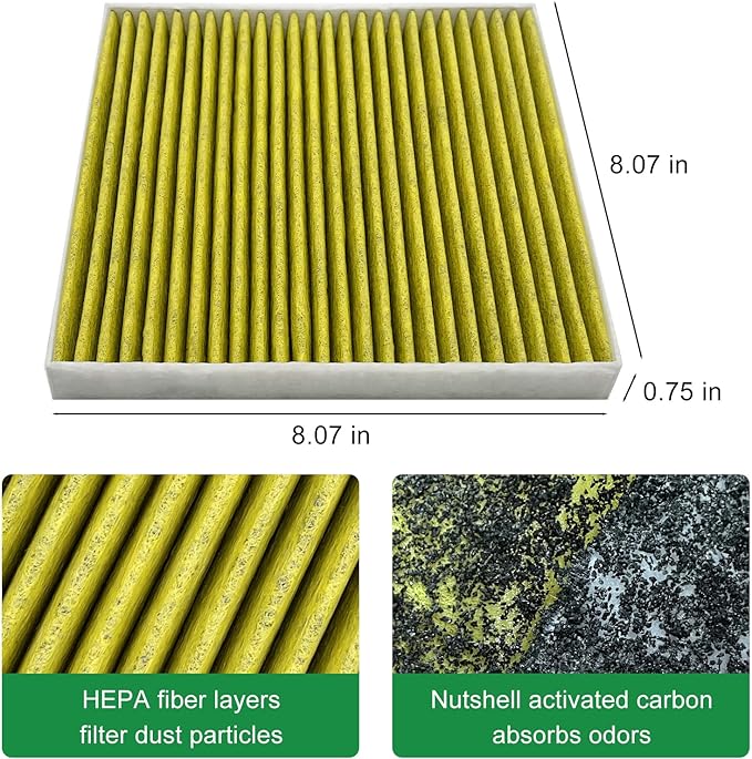 2PCS Cabin Engine Air Filter JMY09 JMP100 Kit Fits - Image 4