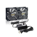 Big Airflow Computer Fan 2 * 120 mm x 25 mm 162CFM Small Brushless Axial by Unknown