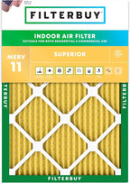 Filterbuy 21.5x23.5x1 Air Filter MERV 11 Superior Pet & Allergy Defense by Filterbuy