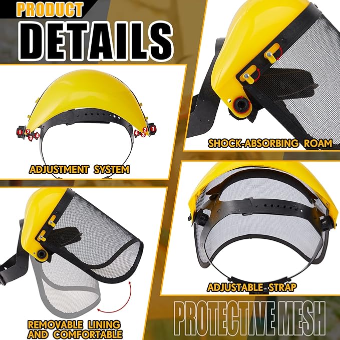 Amylove 4 Pcs Safety Face Shield - Image 3