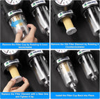 TAILONZ PNEUMATIC 1/4 Inch NPT AFC2000 Air Filter Pressure Regulator Kit（0-145 - Image 5