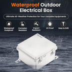 QILIPSU Waterproof Junction Box IP67 Outdoor Plastic Electrical Project - Image 2