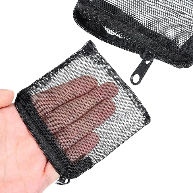 10 Pcs Aquarium Filter Media Bags, 3.9 x 3.9 Inch Fish Tank Fine Mesh Bag - Image 5